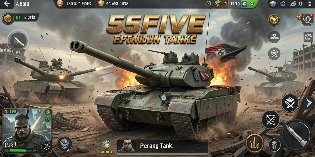 Tampilan antarmuka permainan 55FIVE yang menarik dan mudah digunakan.