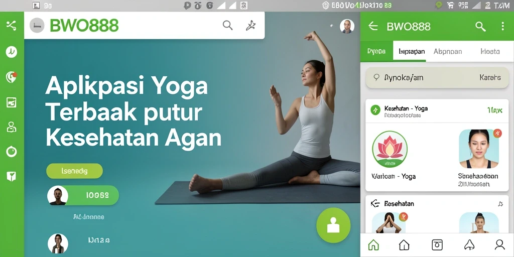 Antarmuka BWO888 yang ramah pengguna dan mudah dipahami untuk latihan Yoga.