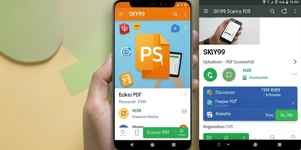 Antarmuka aplikasi SKY99 yang intuitif dan mudah digunakan.
